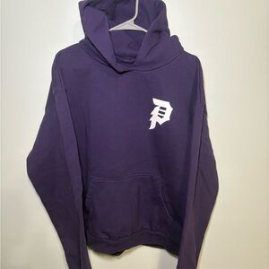 Men’s Primitive Deep Purple heavy duty Hoodie with White Script